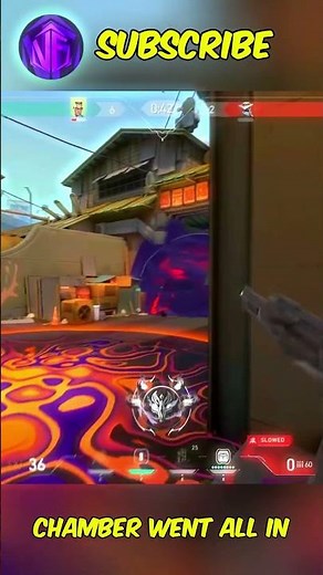 Chamber went all in | chamber crazy ace | #valorant #valorantaceshorts