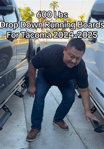 600 Ibs Drop Down Running Boards for 2024 2025 Toyota Tacoma Double Cab & Hybrid #BLACKFRIDAYDEALS #fipシviral #paratiiiiiiiiiiiiiiiiiii #foryoupage #TIKTOKSHOP