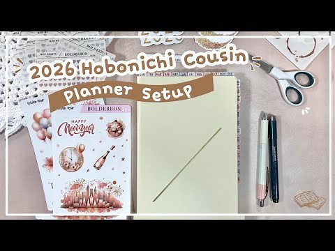 📚 2026 Hobonichi Cousin Planner Setup ✩ New Changes and trying to use all the pages!