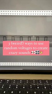 3 ways to use random voltages to create crazy & noisy sounds 👀👇🎛 I love using a mix of randomness and external control / interaction in my patches, so that I feel connected to the sounds I’m making and I have something to react and respond to in real time. Here are 3 simple things you can do with random voltages to quickly create some pretty weird & chaotic sounds: 1️⃣ use them to ping (& simultaneously modulate) resonant filters — experimenting with inversely modulating things like cutoff fr