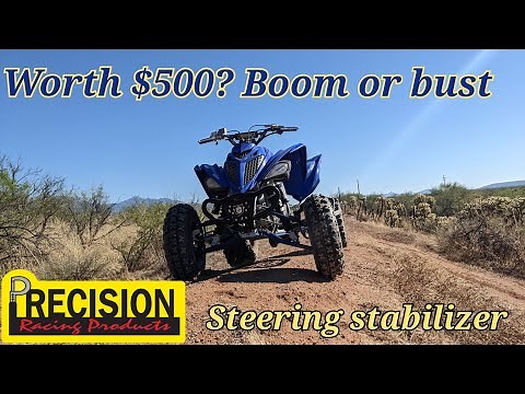 Precision Racing steering stabilizer review -Yamaha Raptor 700 r