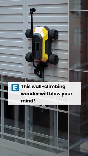 Ever wondered what it would be like if robots could climb walls? This wall-climbing marvel tackles any surface with ease, carries up to 13 pounds, and even paints - all while reaching nearly 100 feet from the ground! | Interesting Engineering