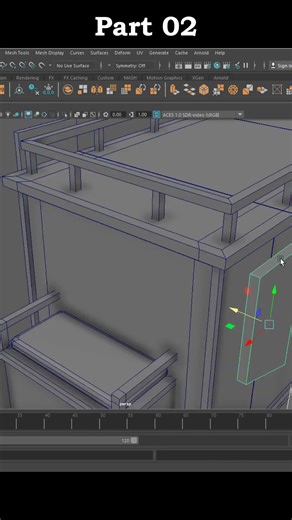 Make a Low poly Vintage Horse Carriage in Maya | Part 02 #autodesk #maya #3dmodeling #lowpoly