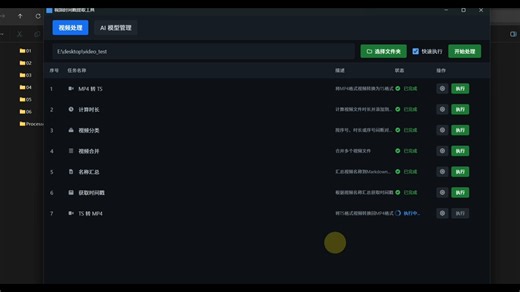 AI 视频处理桌面应用