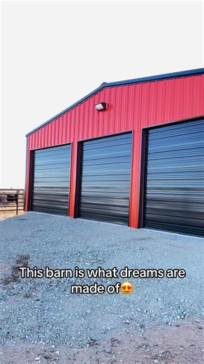 Update everyone was waiting for on the barn my husband built @ 74-51 Cattle Company for the Red Dirt Bulls! Follow to see what all we build! #constructiontok #bluecollarboys #steelbuilding #satisfying @Dylan Blankenship