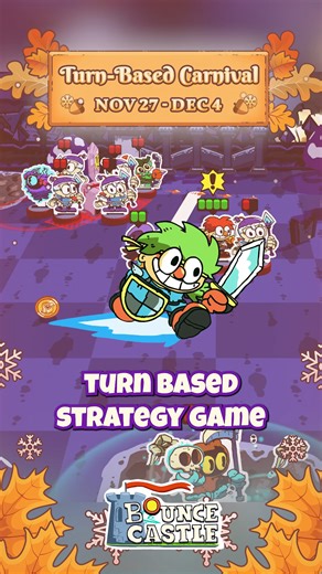 Bounce Castle on Instagram: "Turn-Based Carnival is still going and there are some GEMS! #turnbasedcarnival #unitygames #indiegame #playtest"
