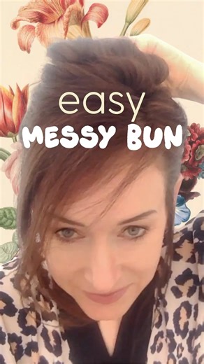 Easy Messy Bun in Minutes | Quick Hair Hack for Women Over 50! #messyhair #hairbun