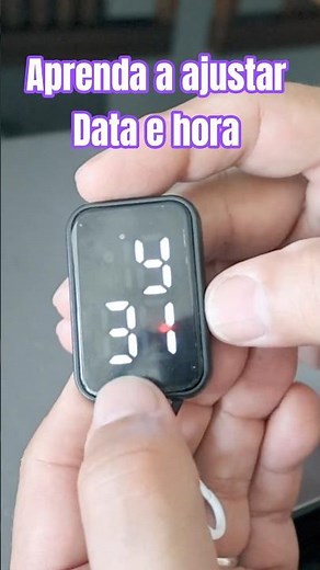 acerte data e hora no relógio eletrônico led quadrado do Aliexpress