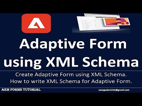 AEM Forms #12 | Create Adaptive Form using XML Schema