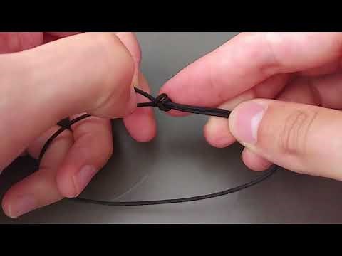 Comment faire un nœud de bracelet coulissant ?