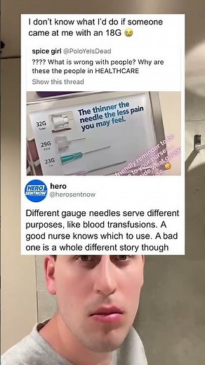 Needle gauge size comparison chart