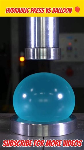 “Hydraulic Press vs Water Balloon 💦💥 | Satisfying Explosion in Slow Motion!”