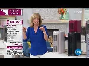 Oreck Air Tower 3Speed HEPA Air Purifier