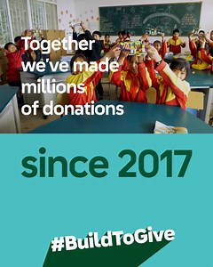 6.2K views | When you build and share a heart with #BuildtoGive, we make a donation to a child in need of play | LEGO | Facebook