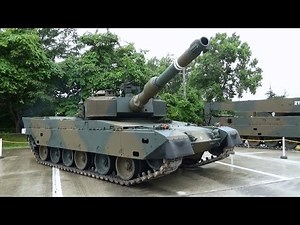 90式戦車の動的展示（砲塔旋回、砲身俯迎、姿勢制御）北恵庭駐屯地創立記念行事2015年 JGSDF Type 90 MBT Demonstration at Camp Kita-Eniwa Event