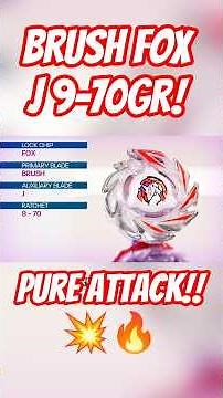 A Fox Bey…? 🤔🦊 BRUSH FOX J 9-70GR is FAST, FIERCE, and PURE ATTACK! ⚡🔥 #beybladex #shorts