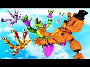 FNAF 9 vs FNAF 1: Animatronics Ragdolls - [GMOD] - Episode 110