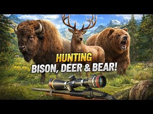Hunting Bison, Deer & Bear | Realistic Hunting Gameplay (Extreme Hunt)