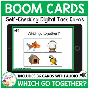 Which Go Together? ABA Boom Cards for Distance Learning
