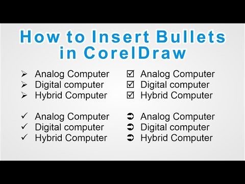 How to Insert Bullets in CorelDraw || The Easiest Way to Insert Bullets in CorelDraw || CorelDraw