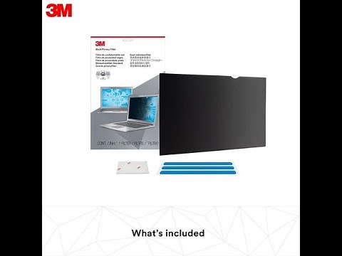 3M Black Privacy Filter - How to install