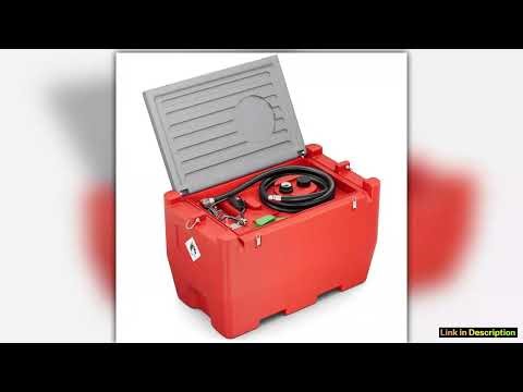 Fuel Transfer Tank 50 Gallon for Gasoline Diesel Gas Tank 106 GPM Fast Flow Rate 12V DC Transfer Pu