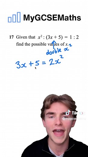 Forming and Solving Equations from Ratios - GCSEMaths #ratios #grade9 #grade9maths #gcse #gcsemaths #foryou