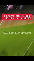Lionel Messi's assist to Lautaro Martinez is like magical to watch from the stands 🇦🇷👌 | LEO MESSI FAN ZONE