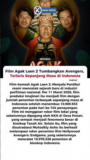 Film Agak Laen 2 Tumbangkan Avengers, Terlaris Sepanjang Masa di Indonesia