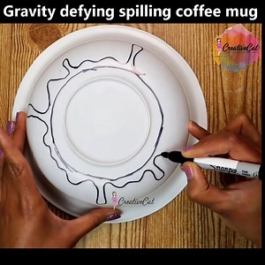 15K views · 505 reactions | Gravity Defying spilling coffee mug | CreativeCat | Facebook
