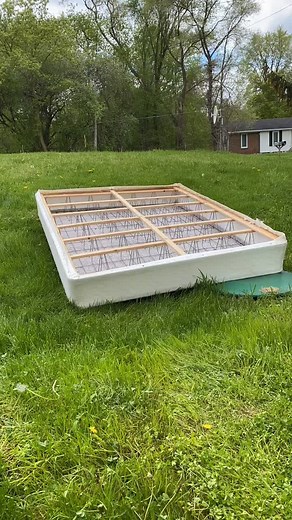Transforming a Box Spring into a Garden Bed