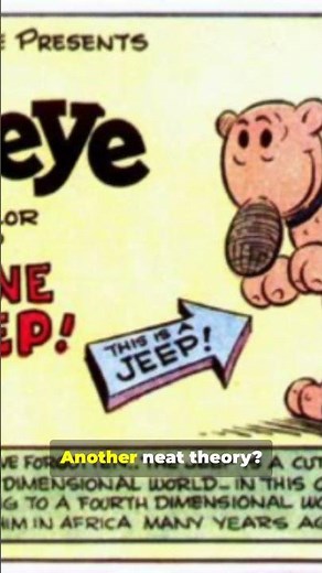 When it became the “Jeep” : The US Army or a Comic strip?🔥🔥🚘 #automobile #jeep #popeye #usarmy