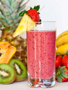 Easy Tropical Fruit Smoothie (video)