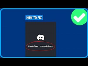 How to Fix Discord Update Failed Retrying Issue (2024)