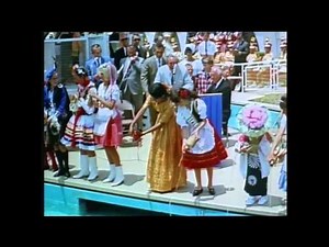 it's a small world 1966 grand opening ceremony at Disneyland with Walt Disney