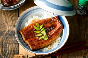 Unadon (Grilled Eel Rice Bowl) (Video) 鰻丼