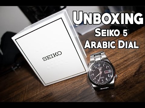 Unboxing Seiko 5 Arabic Dial SNK063J5
