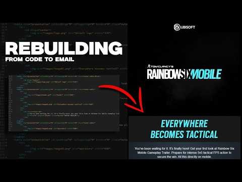 How I Rebuilt Ubisoft's Rainbow Six Mobile Launch Email Using Only HTML & CSS