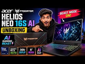 Acer Predator Helios Neo 16S AI Unboxing 🔥 | Beast Gaming Laptop 2026 ⚡ Full First Look & Setup