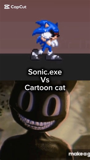 Sonic.exe vs Cartoon cat