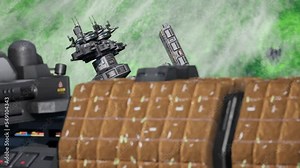 Space Station Gravity, Alien Planet, Space Universe 3D Animations Rendering CGI 4K