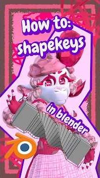How to: Shapekeys in blender #blender3d #3dmodeling #3dmodelingtips
