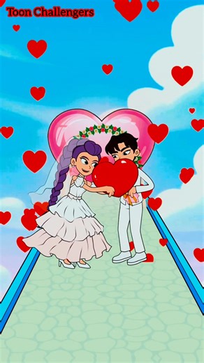 Build a Bride Run Challenge! Will Rumi and Jinu’s Love Survive? | KPop Demon Hunters 💖 | Toon Challengers