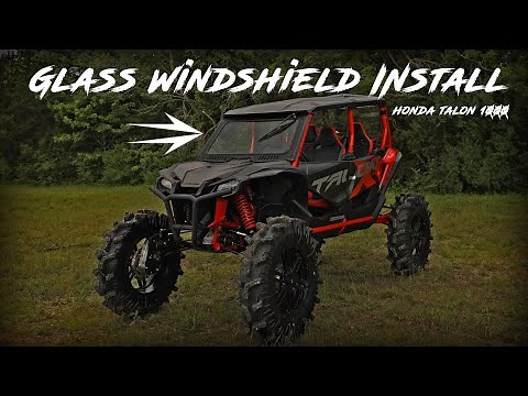 Glass Windshield Install | Honda Talon 1000