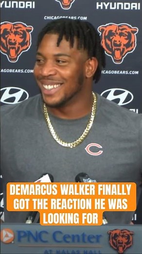DeMarcus Walker finally got the reaction from the Bears offense he was looking for ￼