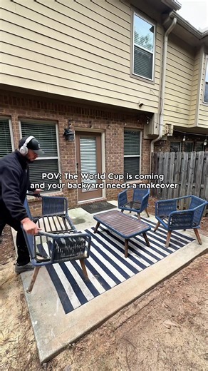 Ep. 1: The Backyard Reset The Word Cup is around the corner and we need to get our backyard ready to host. So step one… start fresh. We cleared out our old furniture, pressure washed the concrete pad, then primed and painted it to give the space a clean base before the real upgrades start. This is just the beginning of our backyard makeover. Stay tuned. ⚽️ #backyardmakeover #springseason #hosting #worldcup #diy