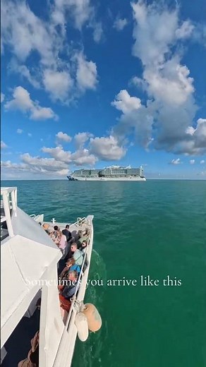 You’re arriving to a cruise ship by tender boat
