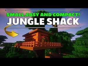 Minecraft: How To Build A Tree House Tutorial ( Jungle Shack ) EASY