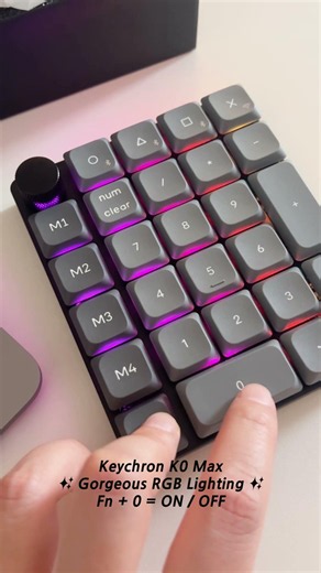 키크론 K0 MAX 숨겨진 RGB 라이팅 켜는 법 ✨ #keyboard #tech #customkeyboard #desksetup #mechanicalkeyboard