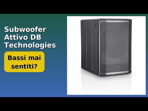 RECENSIONE (2025) : Subwoofer Attivo DB Technologies Sub612.. DETTAGLI ESSENZIALI
